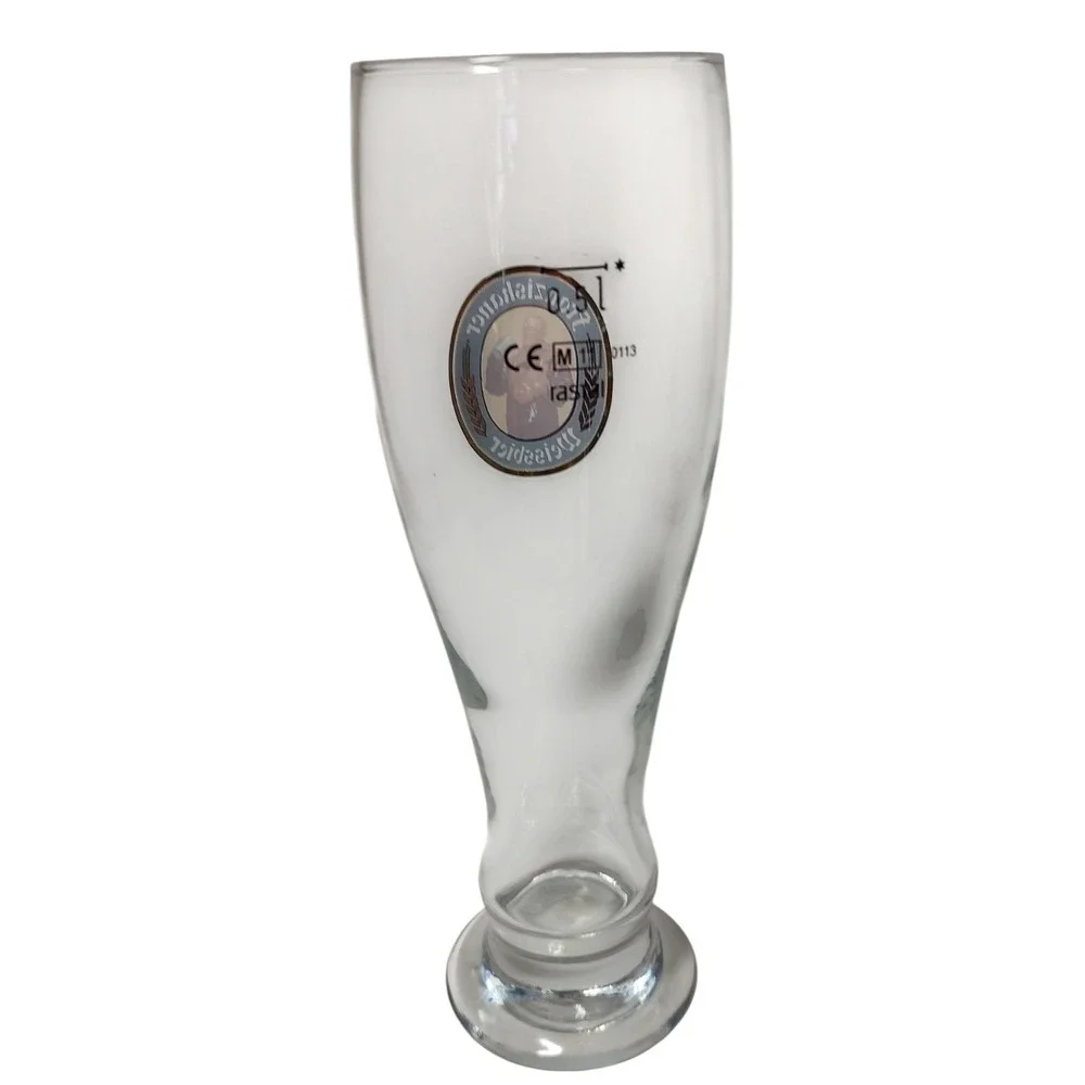 Franziskaner Weissbier Half Liter Rastal‎ German Beer Glass 9.75 Inches Clear